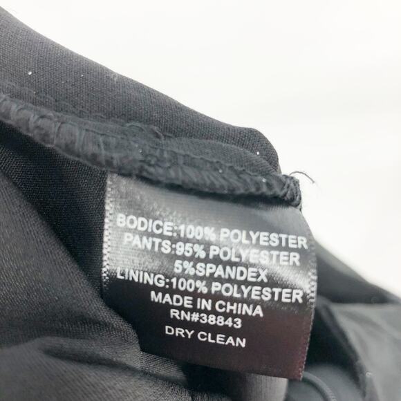 SAM EDELMAN Women Cady Jumpsuit 8 Black Silver Metallic Bow Strapless NWOT - Picture 15 of 15